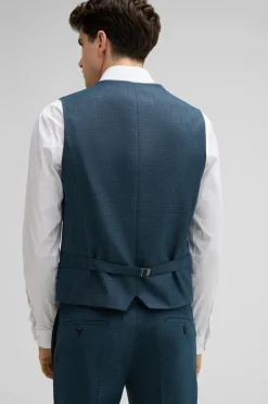 Strellson Sakkos-Weste Gyl, blaugr&uuml;n meliert