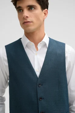 Strellson Sakkos-Weste Gyl, blaugr&uuml;n meliert