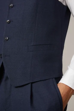 Strellson Westen|Sakkos-Weste Gyl, dunkelblau meliert