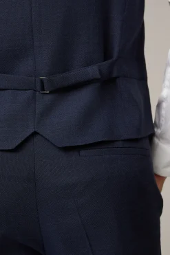 Strellson Westen|Sakkos-Weste Gyl, dunkelblau meliert