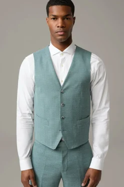 Strellson Westen|Sakkos-Weste Gyl, grün meliert