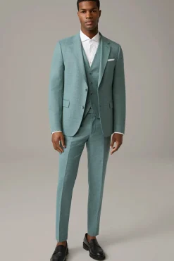 Strellson Westen|Sakkos-Weste Gyl, grün meliert