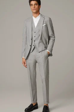 Strellson Westen|Sakkos-Weste Gyl, hellgrau meliert