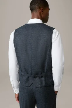 Strellson Sakkos-Weste Gyl, navy kariert