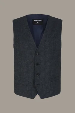 Strellson Sakkos-Weste Gyl, navy kariert