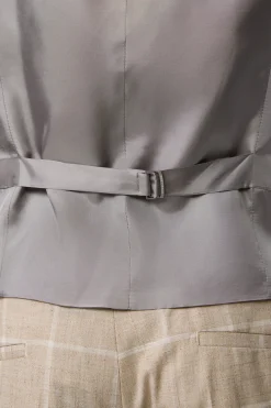 Strellson Westen|Sakkos-Weste Ves, beige kariert